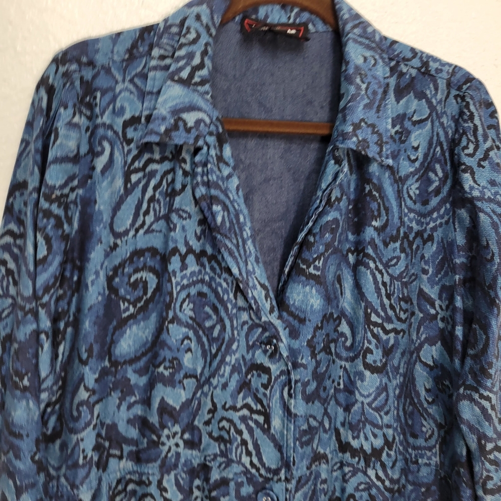 Johnny Was Workshop Duster Coat Size XS Oversized - Picture 8 of 13